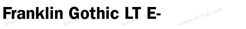 Franklin Gothic LT E字体转换